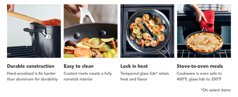 KitchenAid 11-piece Non-Stick Hard Anodized Cookware Set – RJP Unlimited