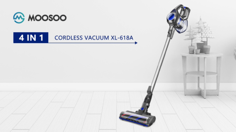 Moosoo Cordless Vacuum 4-in-1 Lightweight Stick Vacuum Cleaner, XL-618A - image 2 of 12