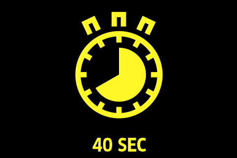 Short heat up time