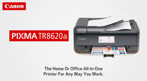 thumbnail video image 2 of Canon PIXMA TR8620a Wireless All-in-One Printer, Scanner, Copier, Fax Machine - 4451C032, 2 of 12
