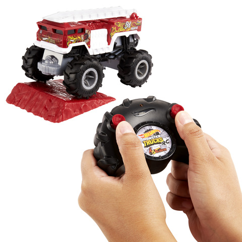 Hot wheels monster store truck fire truck