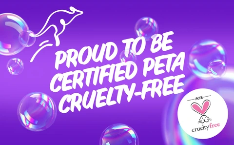 Proud to be certified peta cruelty-free