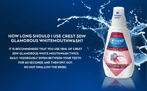 Use 15ml twice daily for 60 secs do not swallow