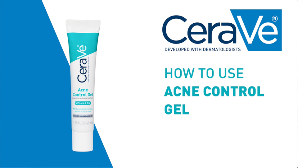 thumbnail video image 2 of CeraVe Salicylic Acid Acne Control Gel Treatment, Acne Treatment for Face, 1.35 fl oz., 2 of 16