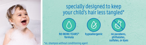 Johnson's® No More Tangles® 2-in-1 Kids Detangling Shampoo & Conditioner