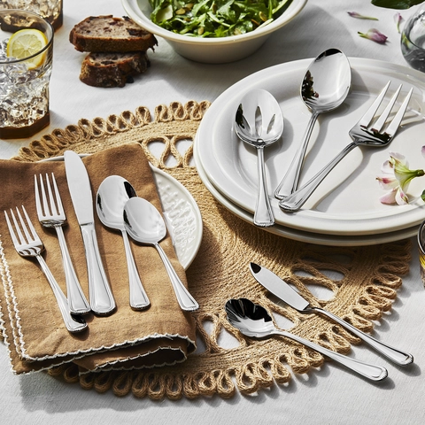 J.A. Henckels International Alcea 65-pc Beautiful Silverware Set