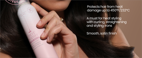 protects from heat damage up to 450 degrees