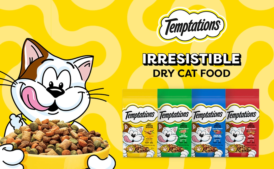 Temptation cat food fashion