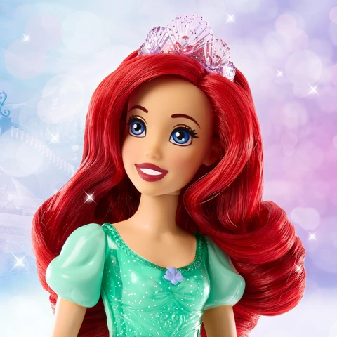 Disney Princess Ariel Doll from Little Mermaid Red Hair Blue Eyes Tiara Sparkling Look Walmart