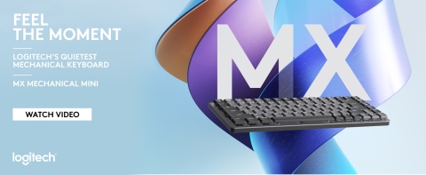 Clavier mécanique Logitech MX clicky mini sans fil éclairé - Graphite