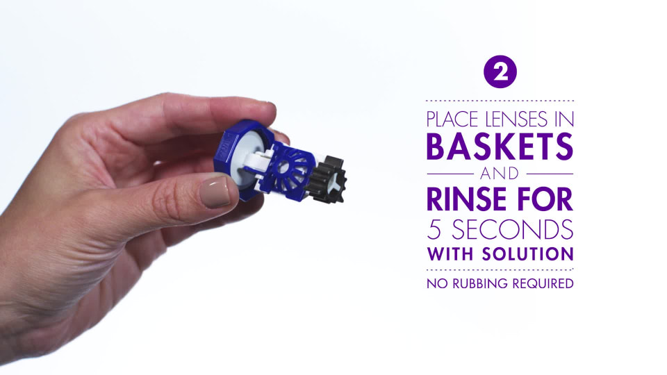 thumbnail video image 2 of Clear Care Plus Contact Lens Cleaning and Disinfecting Liquid Solution for Daily Use, 3 fl oz, 2 of 9