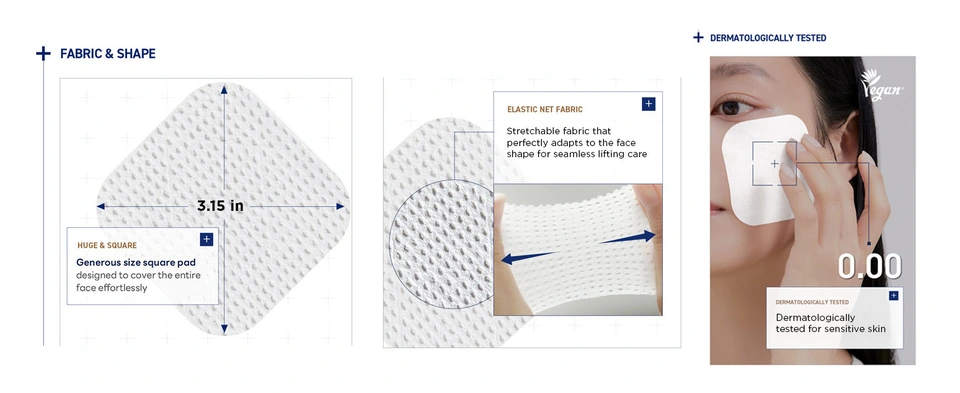 MEDIHEAL Retinol Collagen Lifting Pad Fabric &amp; Shape