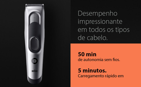 Braun Series 7 HC7390 aparador de cabelo 17 opções de comprimento