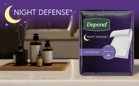 Depend Night Defense Incontinence Bed Pads, Triple Layer (48 ct