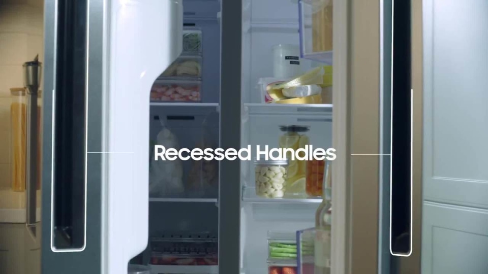 thumbnail video image 2 of Samsung RS27T5200SG 27.4 Cu. Ft. Black Stainless Side-by-Side Refrigerator, 2 of 7