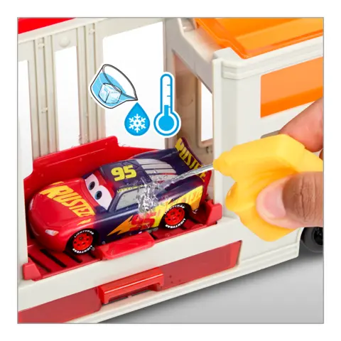 Disney Pixar Cars Color Changers Mobile Paint Shop Mack Playset with 1 Toy Car Accessories Walmart