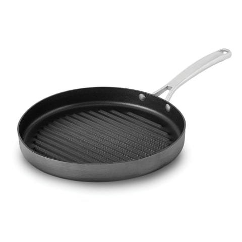 Calphalon Contemporary Nonstick Large Round Skillet Griddle Pan with Ridges  11