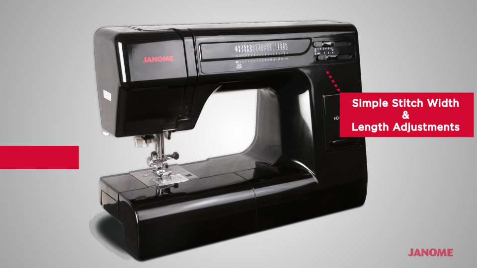 thumbnail video image 2 of Janome Hd3000Be Heavy Duty Sewing Machine W/ 18 Stitches, 2 of 13