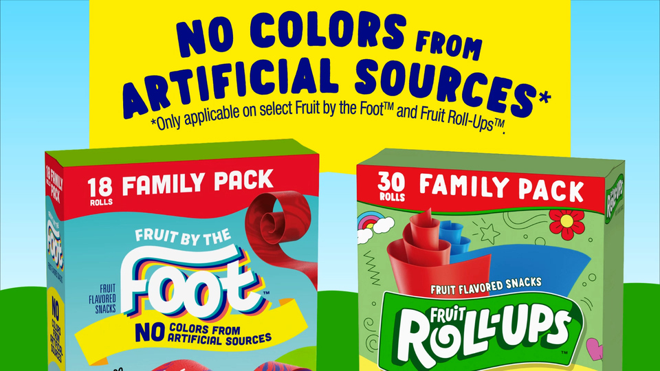 thumbnail video image 2 of Fruit Roll-Ups Fruit Flavored Snacks, Gluten Free, Variety Pack, 30 Count, 15 oz, 2 of 15