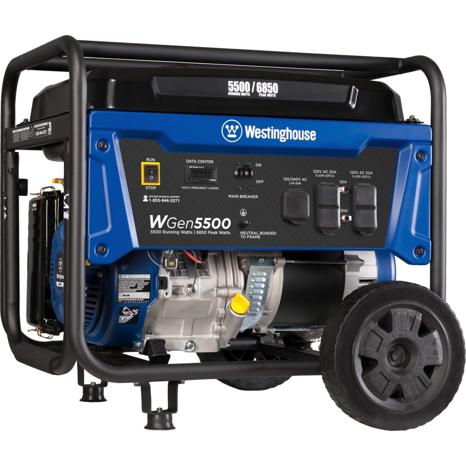 Westinghouse Wgen5300v Portable Generator 5300 Rated Watts And 6600 Peak Watts Rv And Transfer 8038