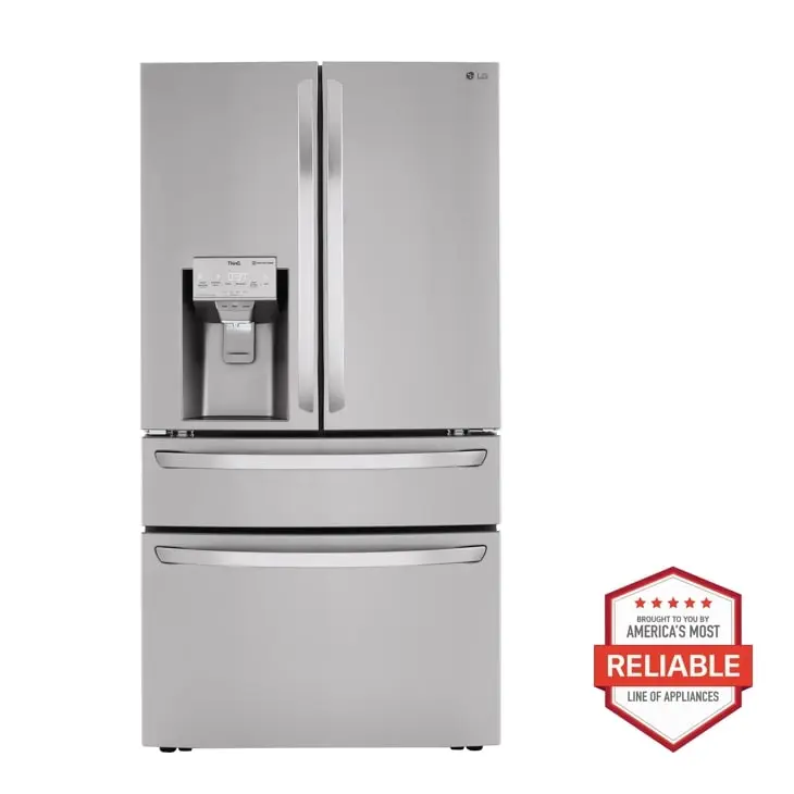 悠久の真紅・モノ　３枚　LG LG - LRMXS3006S - 30 cu. ft. Smart French Door Refrigerator with