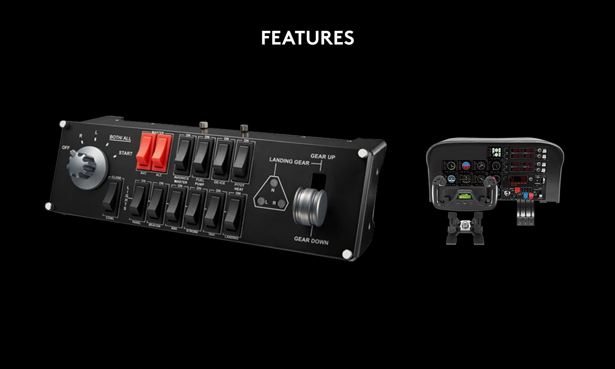 Logitech G Flight Switch Panel Professional Simulation Switch