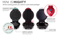 DASH Mini Maker 3-Pack Gift Set, Mini Waffle Maker + Mini Heart-Shaped  Waffle Maker + Mini Maker Griddle –