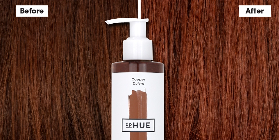 Gloss+ Before &amp; After on Copper hair | dpHUE