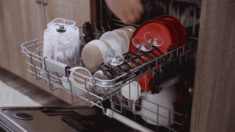 Lave-vaisselle en acier inoxydable 45 dBA avec séchage prolongé