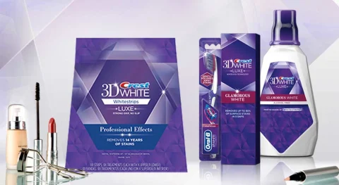 Crest 3D White Glamorous White - Bande De Blanchiment Dentaire - 7 Jours - Original USA