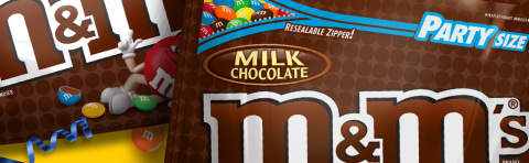 M&M's Milk Chocolate Candies Grab n Go Size