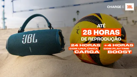 JBL Charge 6 ブラックアンドオレンジ Caixa de Som Bluetooth JBL Charge 6 40W RMS Preto - Ibyte