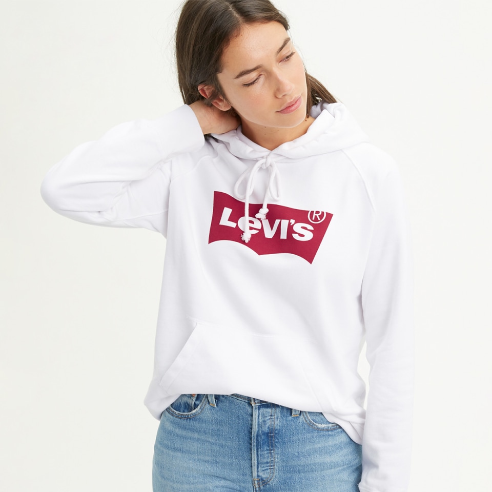 levis hoodie damen colorblock