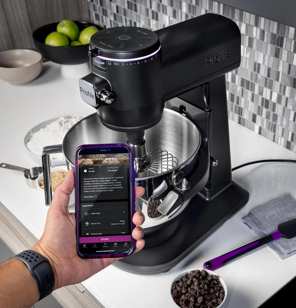 GE Profile™ Mineral Silver Stand Mixer | Snow Brothers Appliance
