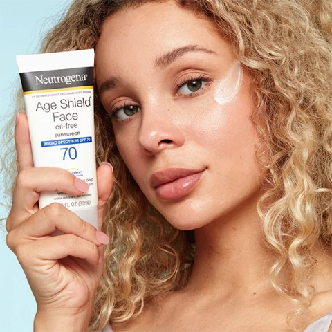 NEUTROGENA AGE SHIELD OIL-FREE FACE FACIAL SUNSCREEN LOTION WITH BROAD SPECTRUM SPF 70