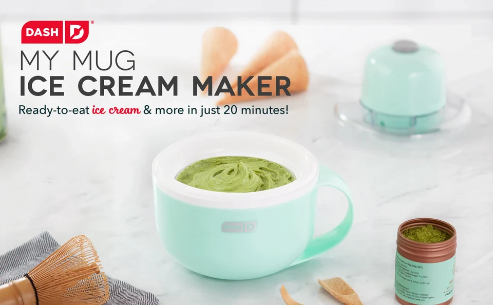 Silicone Replacement Lid For Dash My Mug Ice Cream Maker - 5.9 Inch, BPA-Free, Dishwasher Safe (White)