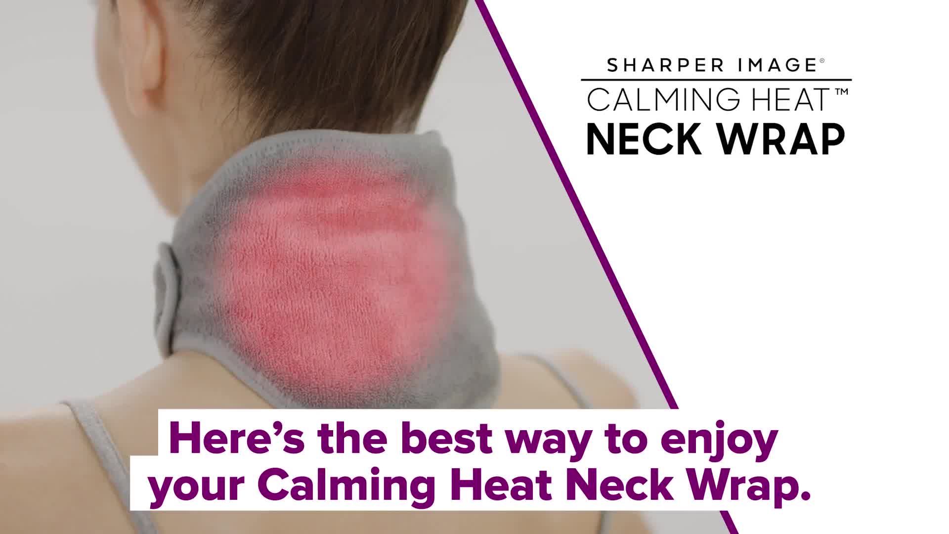 sharper image massaging neck wrap