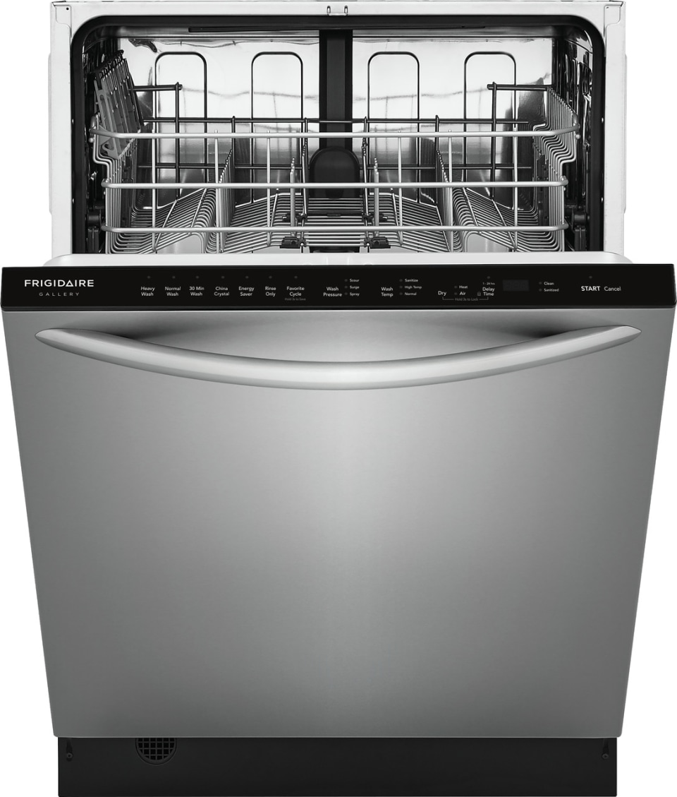 Frigidaire Gallery 49 Decibel Top Control 24 In Built In Dishwasher Smudge Proof Stainless Steel Energy Star In The Built In Dishwashers Department At Lowes Com