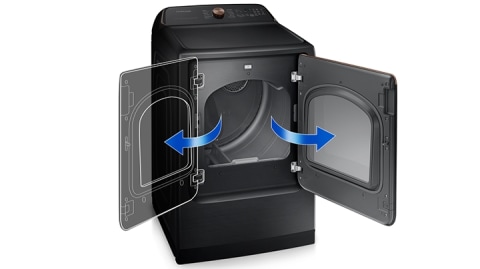 Flexible opening - Reversible Dryer Door