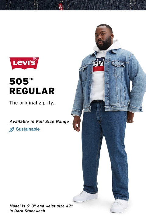 Levi's 505 zip fly jeans best sale