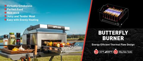 Ovenplus has unique energy efficient thermal flow design which is Butterfly Burner.