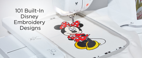 101 Built-in Disney Embroidery Designs, Minnie Mouse embroidery 