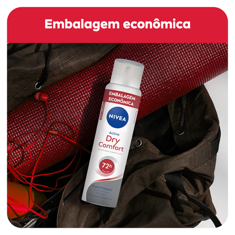 Desodorante Antitranspirante NIVEA Aerosol Dry Confort Embalagem Econômia  Frasco 200ml
