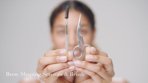 3 Pcs Eyebrow Scissors Small Beauty Scissors and Spoolie Brush, Mini  Manicure Cuticle Scissors, Stainless Steel