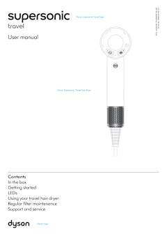 View Dyson Supersonic™ Travel User Manual PDF