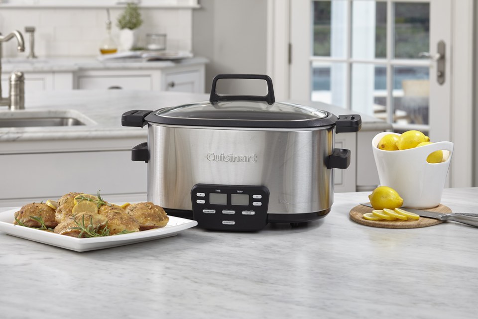  Cuisinart MSC-400 3-In-1 Cook Central 4-Quart Multi-Cooker: Slow  Cooker, Brown/Saute, Steamer, Silver: Home & Kitchen