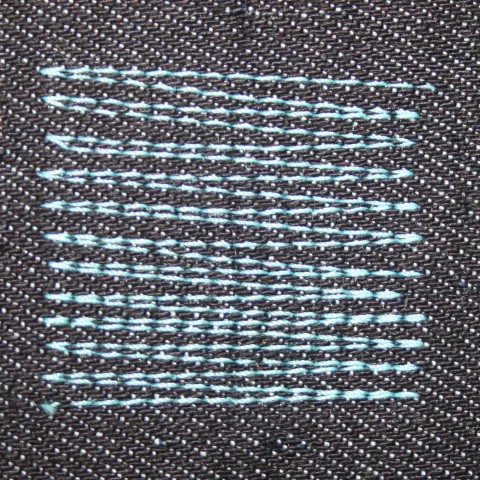 built-in darning stitch 