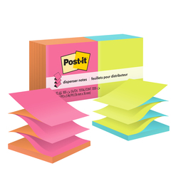 Post-it® Recycled Super Sticky Notes, 3 in x 3 in, Joy Collection, 5  Pads/Pack
