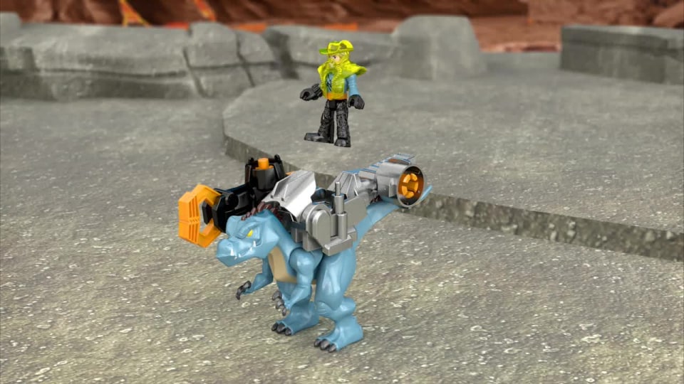 thumbnail video image 2 of Fisher-Price Imaginext Triceratops, 2 of 4