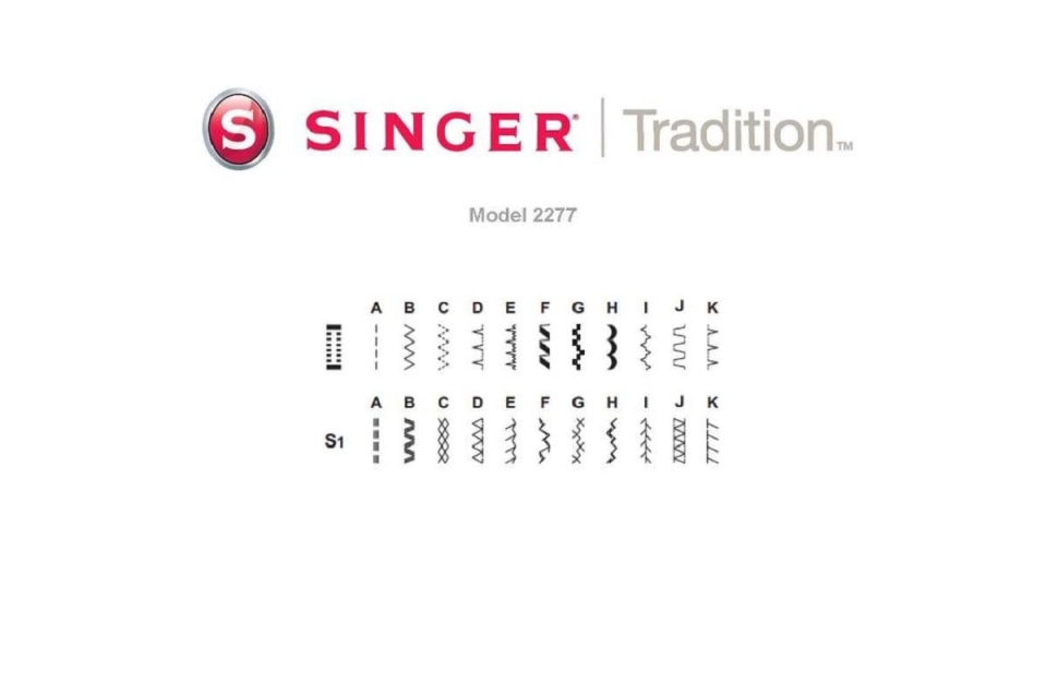  SINGER  Tradition 2277 Sewing Machine including 23 Built-In  Stitches, Automatic Needle Threader, Snap-On Presser Feet, Automatic  Tension, perfect for sewing all types of fabrics with ease, White